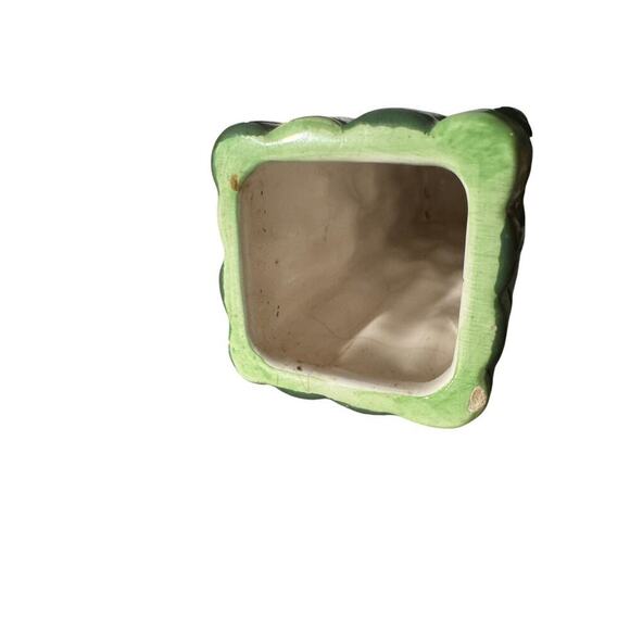 Vintage Bamboo-Inspired Ceramic Vase - Picture 2 of 3